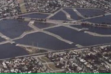 an aerial view of stormwater in Los Angeles