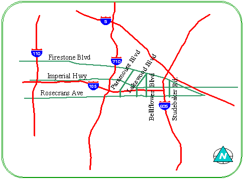 Figure1: I-105 Corridor Project Area