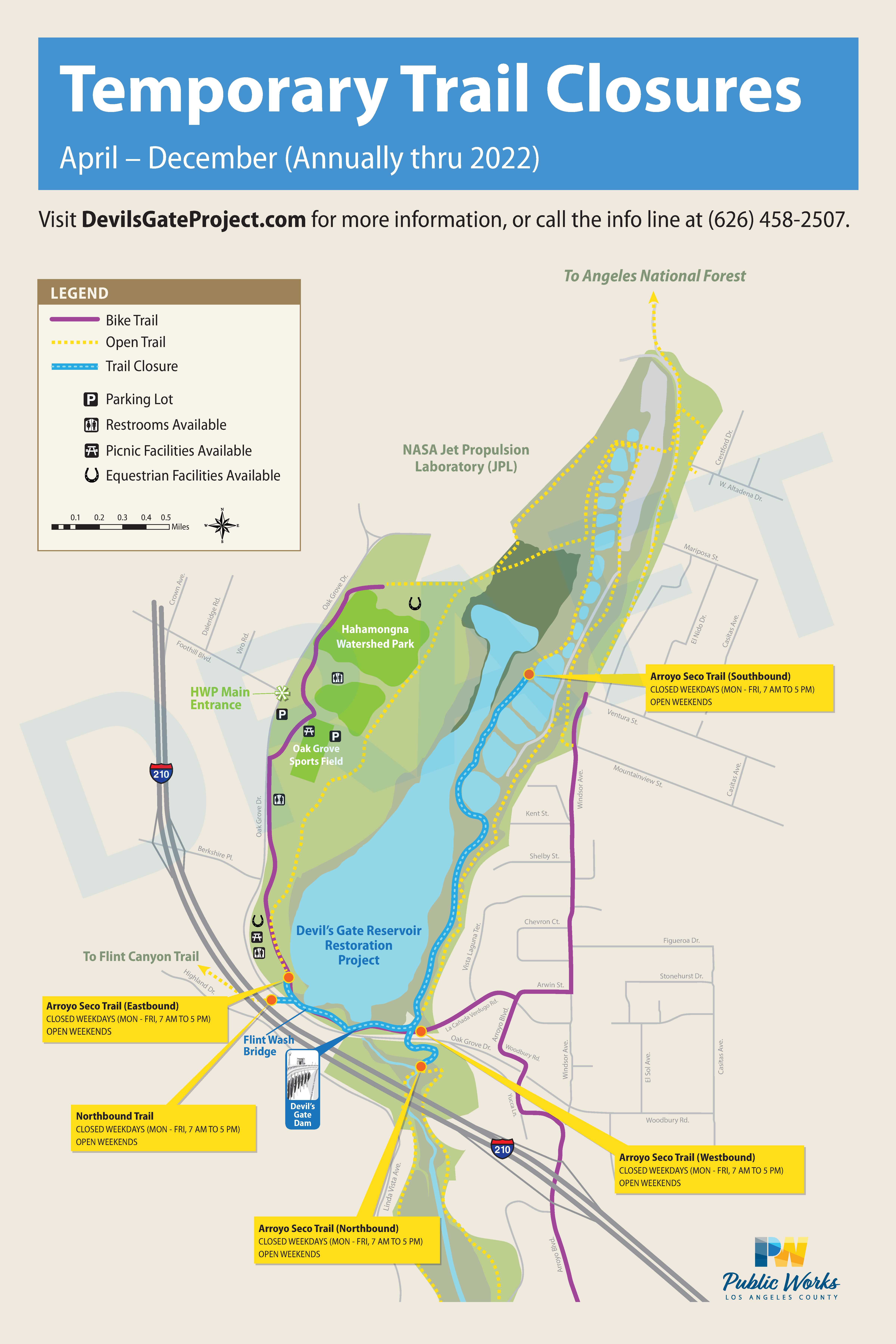 Sediment Removal Trail Closures